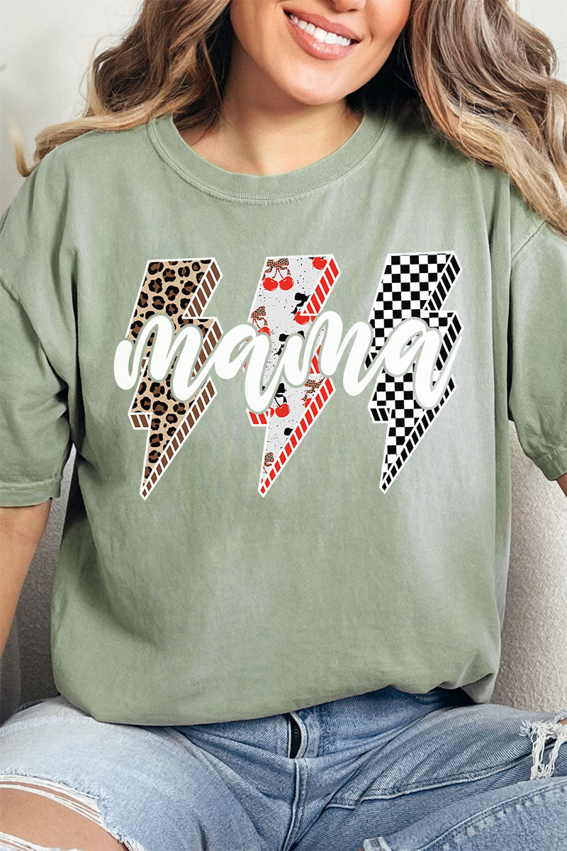 Cherry Lightning Mama Comfort Colors Adult Ring-Spun Cotton Tee