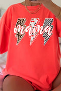 Cherry Lightning Mama Comfort Colors Adult Ring-Spun Cotton Tee