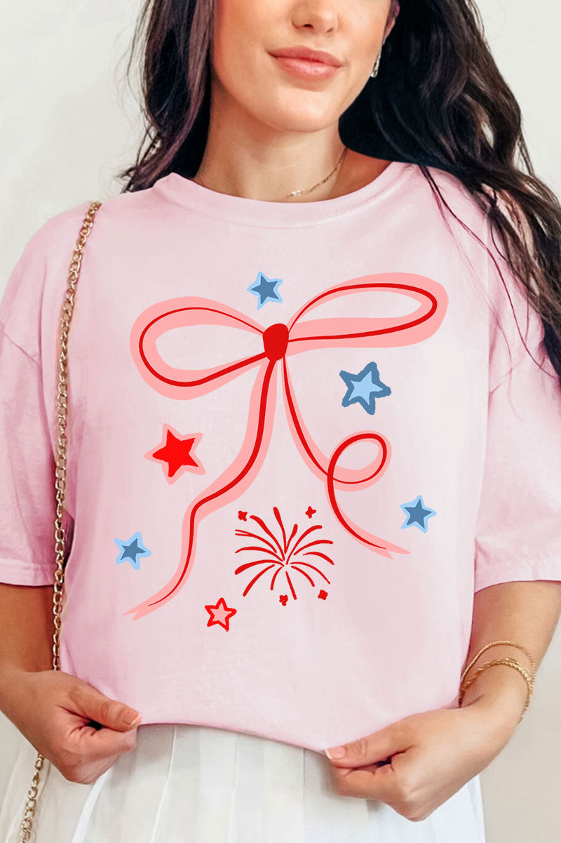 Patriotic Pop Coquette Comfort Colors Adult Ring-Spun Cotton Tee