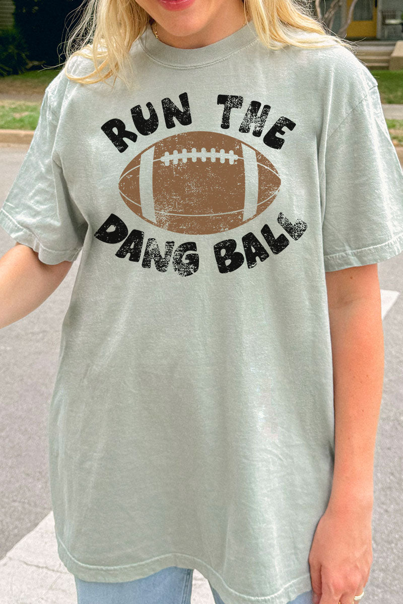 Run The Dang Ball Comfort Colors Adult Ring-Spun Cotton Tee