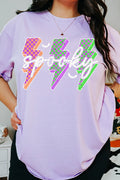 Spooky Neon Lightning Comfort Colors Adult Ring-Spun Cotton Tee
