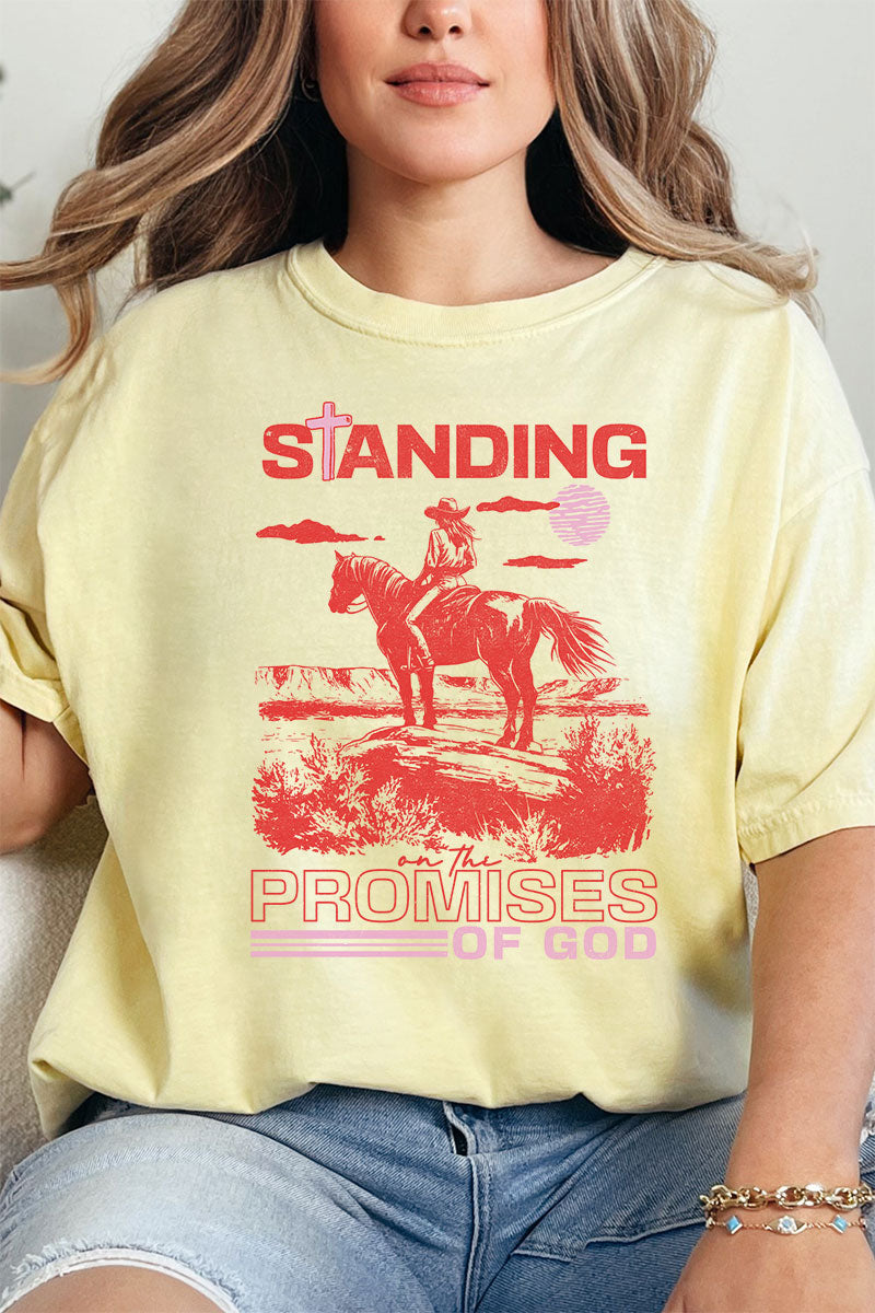 Standing On The Promises Of God Comfort Colors Adult Ring-Spun Cotton Tee