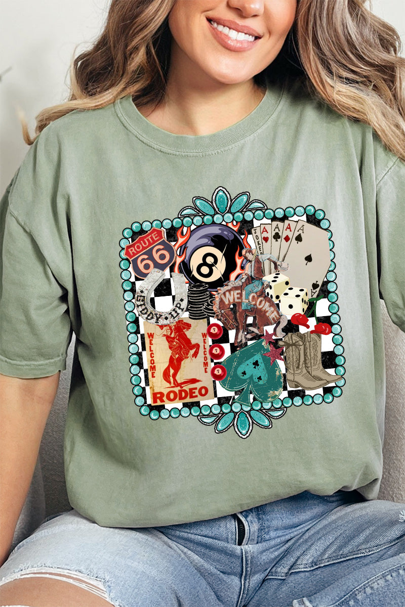 Welcome Rodeo Collage Comfort Colors Adult Ring-Spun Cotton Tee