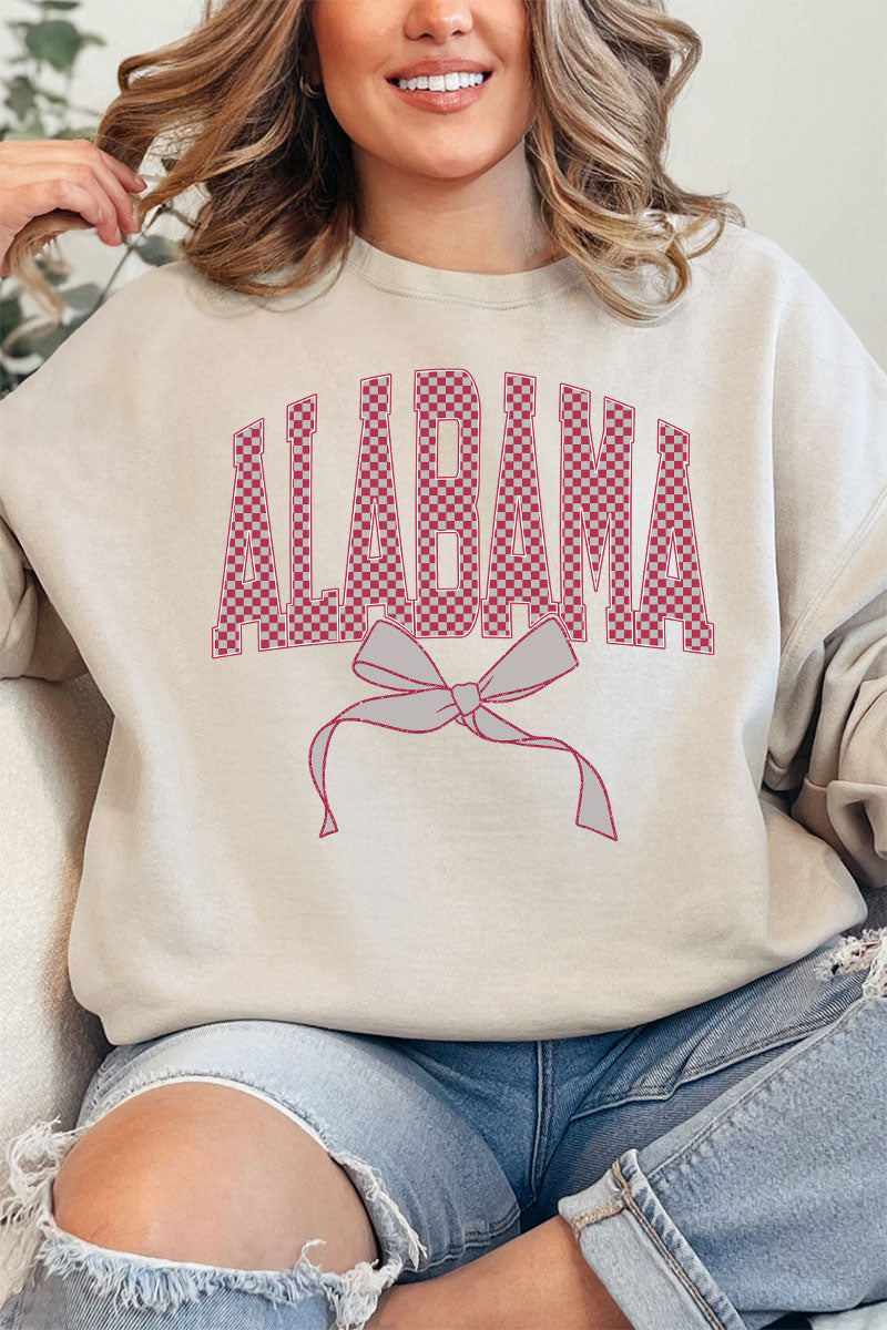 Checkered Coquette Alabama Unisex NuBlend Crew Sweatshirt product image 1