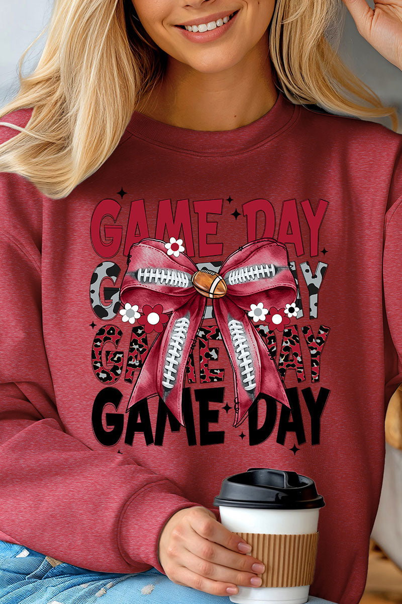 Crimson Stacked Gameday Unisex NuBlend Crew Sweatshirt product image 1