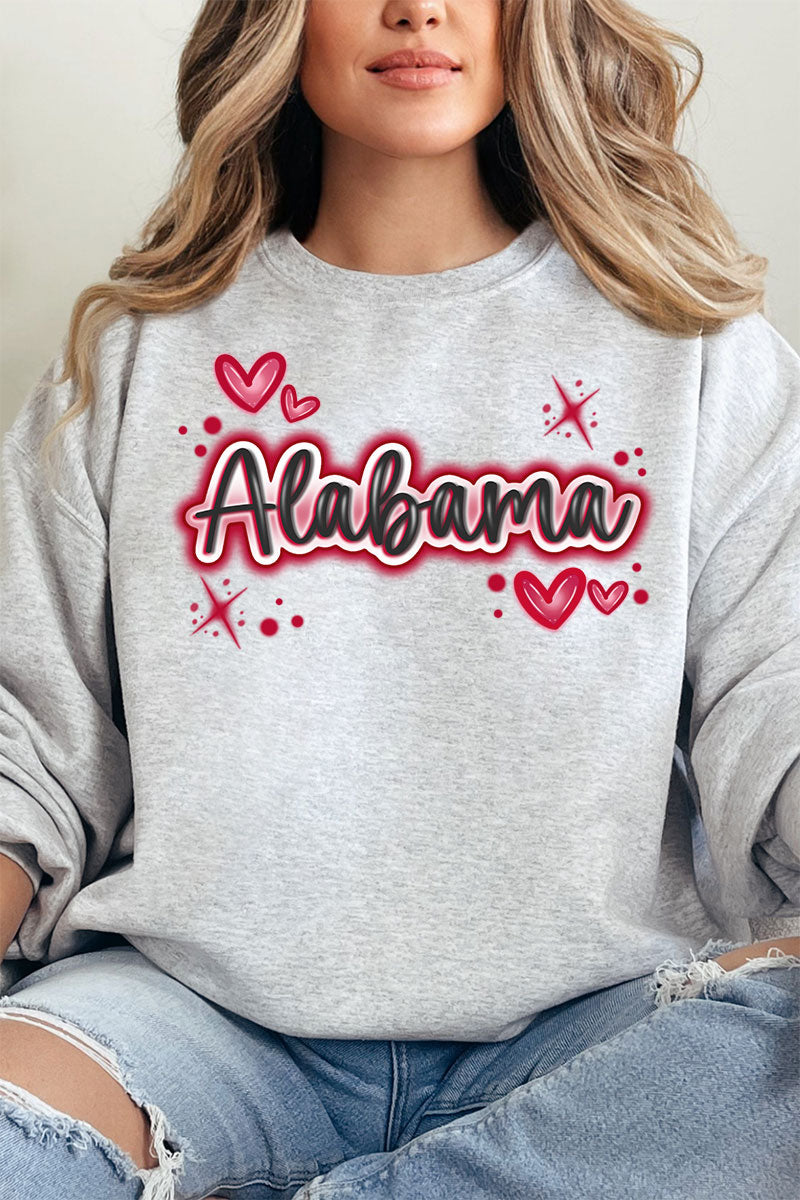 Faux Airbrush Alabama Unisex NuBlend Crew Sweatshirt product image 10