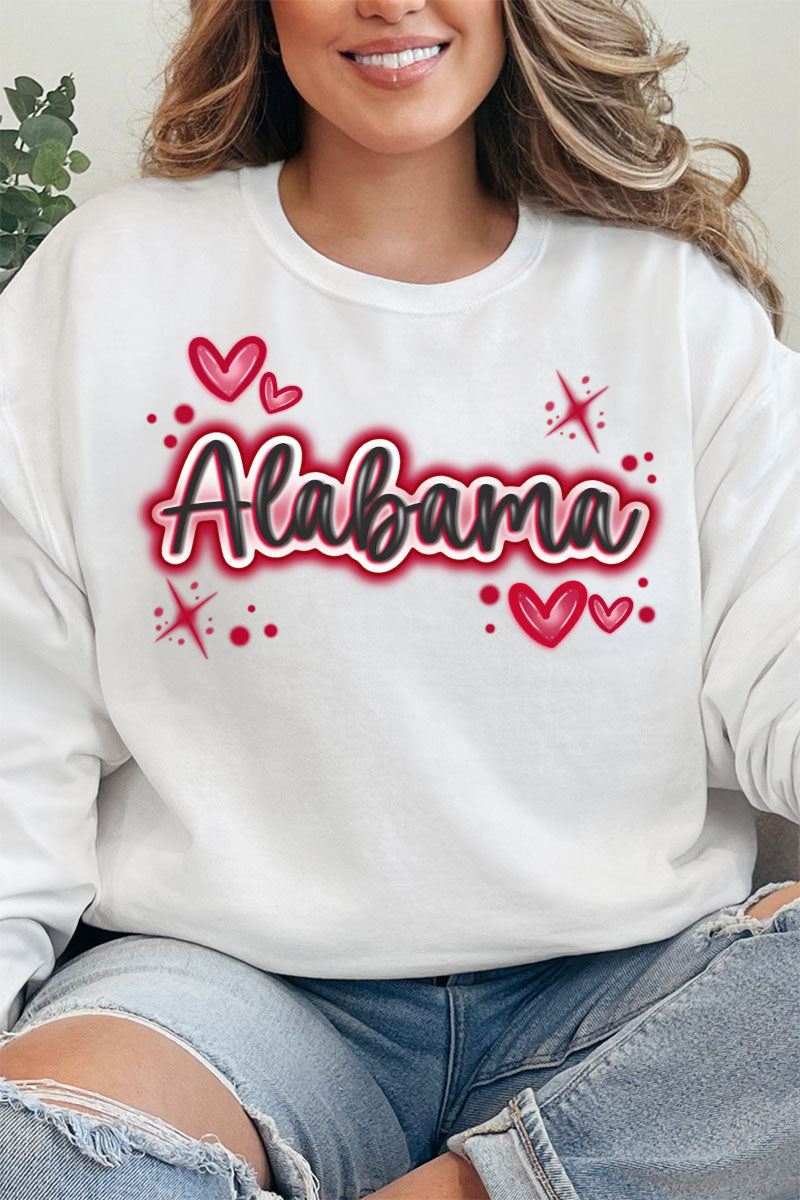 Faux Airbrush Alabama Unisex NuBlend Crew Sweatshirt product image 1