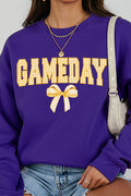 Gold Gingham Gameday Unisex NuBlend Crew Sweatshirt product image 1