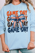 Orange & Blue Stacked Gameday Unisex NuBlend Crew Sweatshirt product image 1
