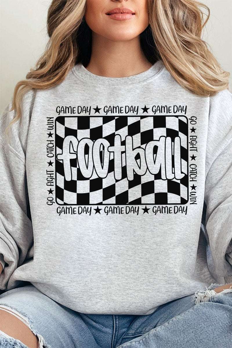 Wavy Checkered Football Unisex NuBlend Crew Sweatshirt product image 15