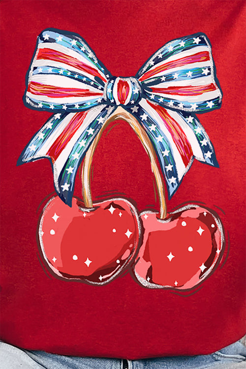 America Cherries Softstyle Adult T-Shirt product image 2