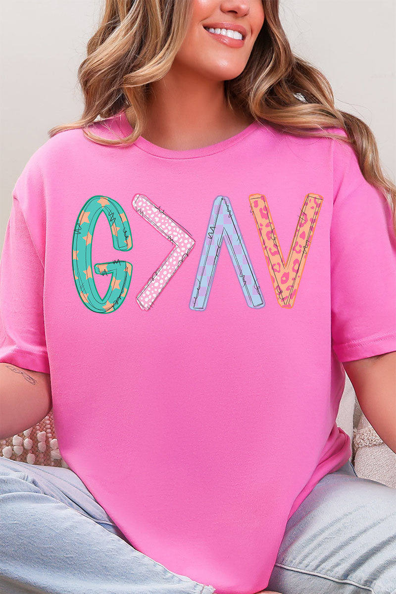 God Is Greater Softstyle Adult T-Shirt product image 13