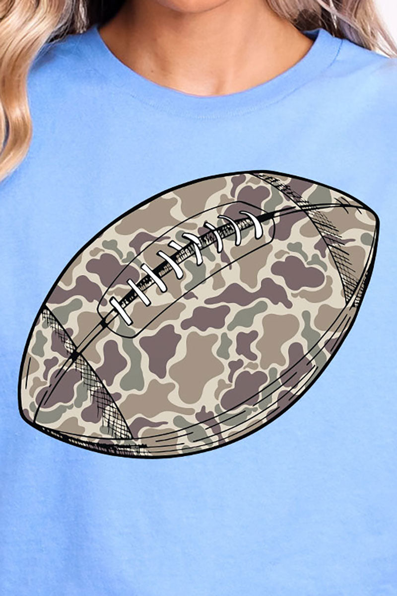 Old School Camo Football Softstyle Adult T-Shirt product image 2