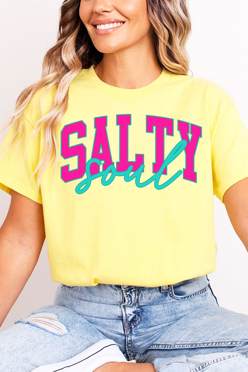 Salty Soul Color Block Softstyle Adult T-Shirt product image 9