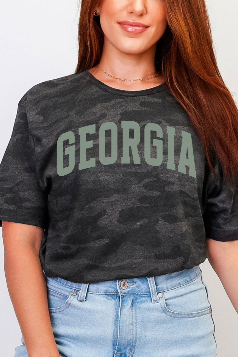 Green Arched Georgia Fine Jersey Tee product image 1