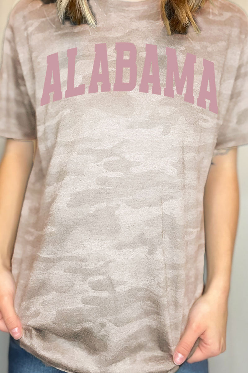 Pink Arched Alabama Fine Jersey Tee product image 3