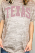 Pink Arched Texas Fine Jersey Tee product image 1