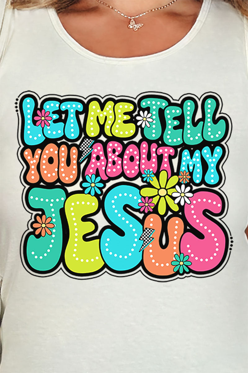 Bubble Tell You About My Jesus Comfort Colors Cotton Tank Top