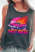 Hot Mess Express Comfort Colors Cotton Tank Top
